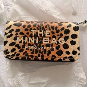 Marc Jacobs The Mini Bag Leopard Print Wallet - Cream/Brown/Black